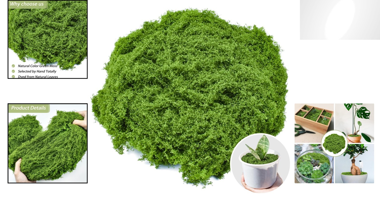 Versatile 5.3oz Nylon Fake Moss – Weather Resistant for Indoor and Outdoor Decor