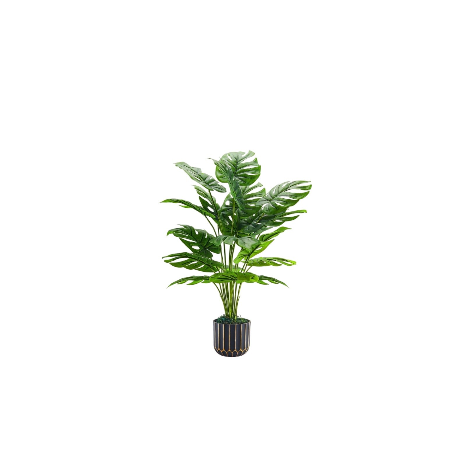 DIY Style Fake Plants Tall 28” Artificial Monstera Faux Plants