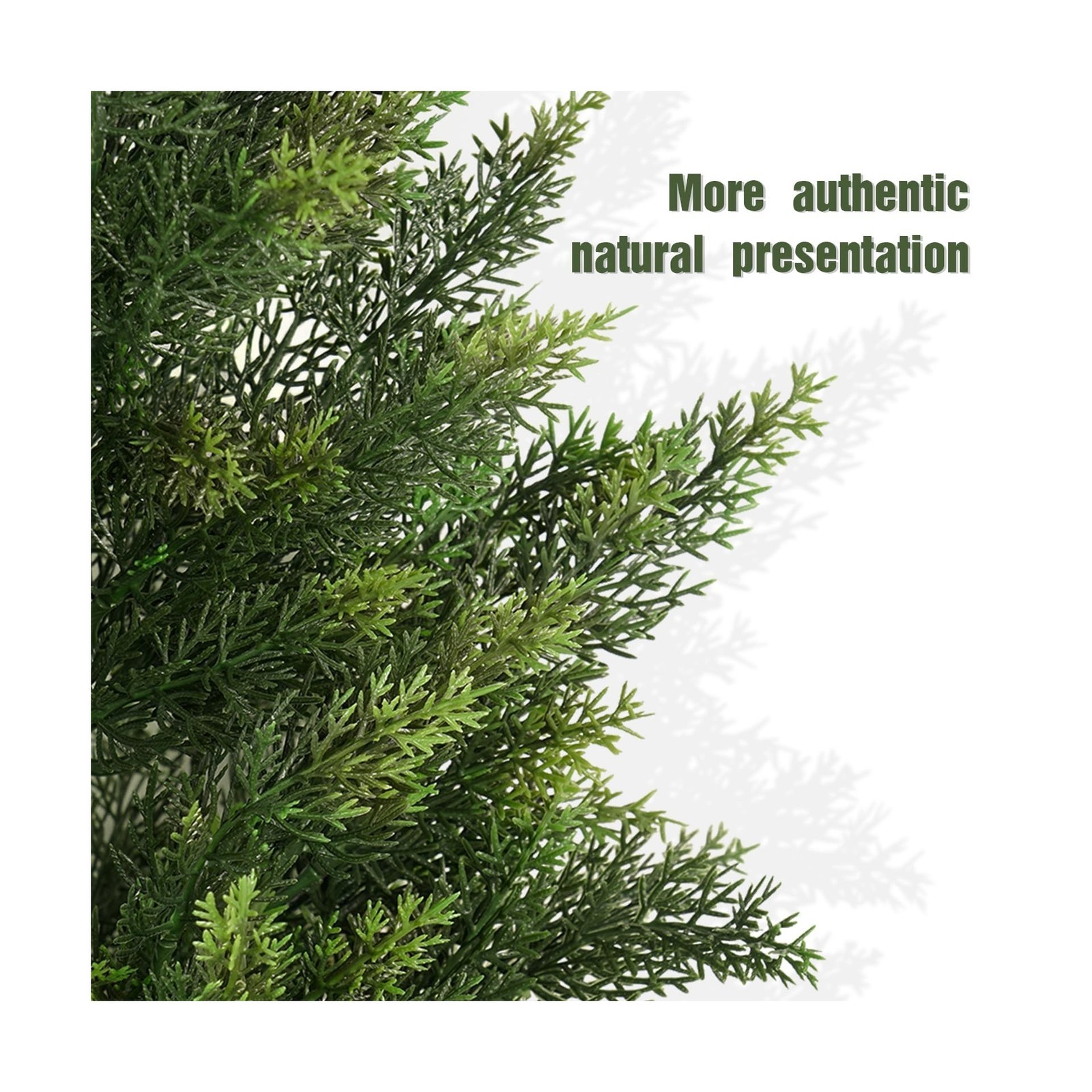 Artificial Topiary Cedar Trees 3FT Tall 2 Set, Outdoor Indoor Faux Pine Shrub…