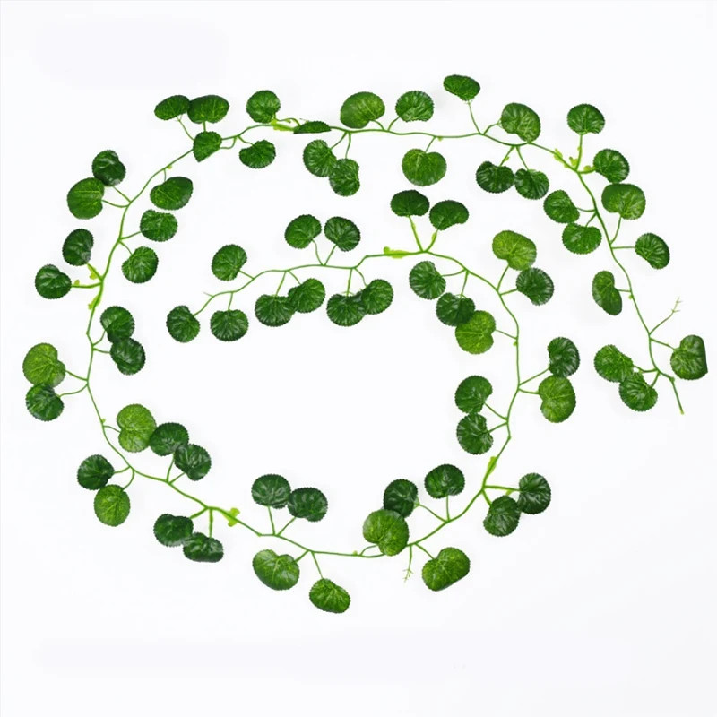1/5PCS Artificial Plants Green Leaf Vine Centerpieces Wedding Home Roomoutdoor G