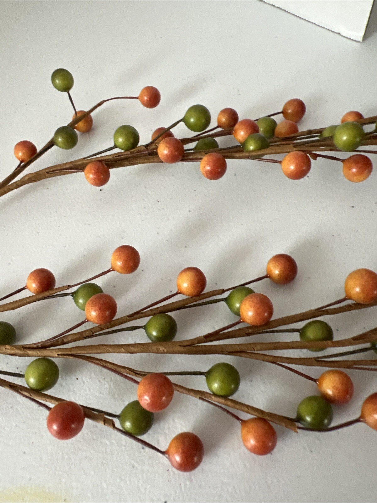 Set Of 2 Artificial Berry Floral Berries Farmhouse Fall Autumn Decor 18 in (b1)