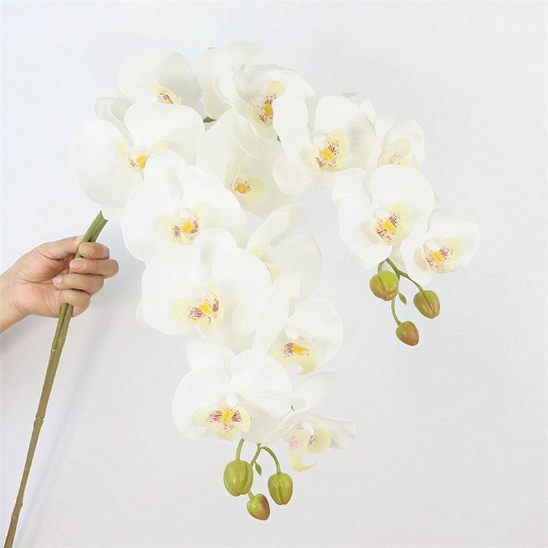 9 Heads 98cm Artificial Butterfly Orchid Flowers Fake Moth Orchids Flowers