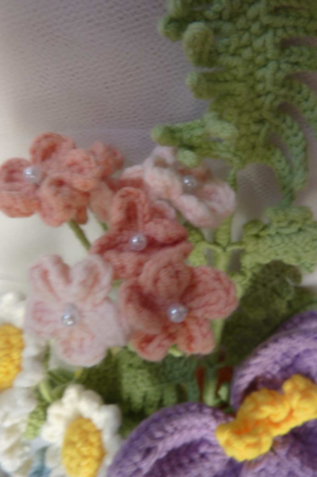 Bouquet “Mixed Flowers” – Handmade Cotton and Cotton-Blend Crochet Flowers