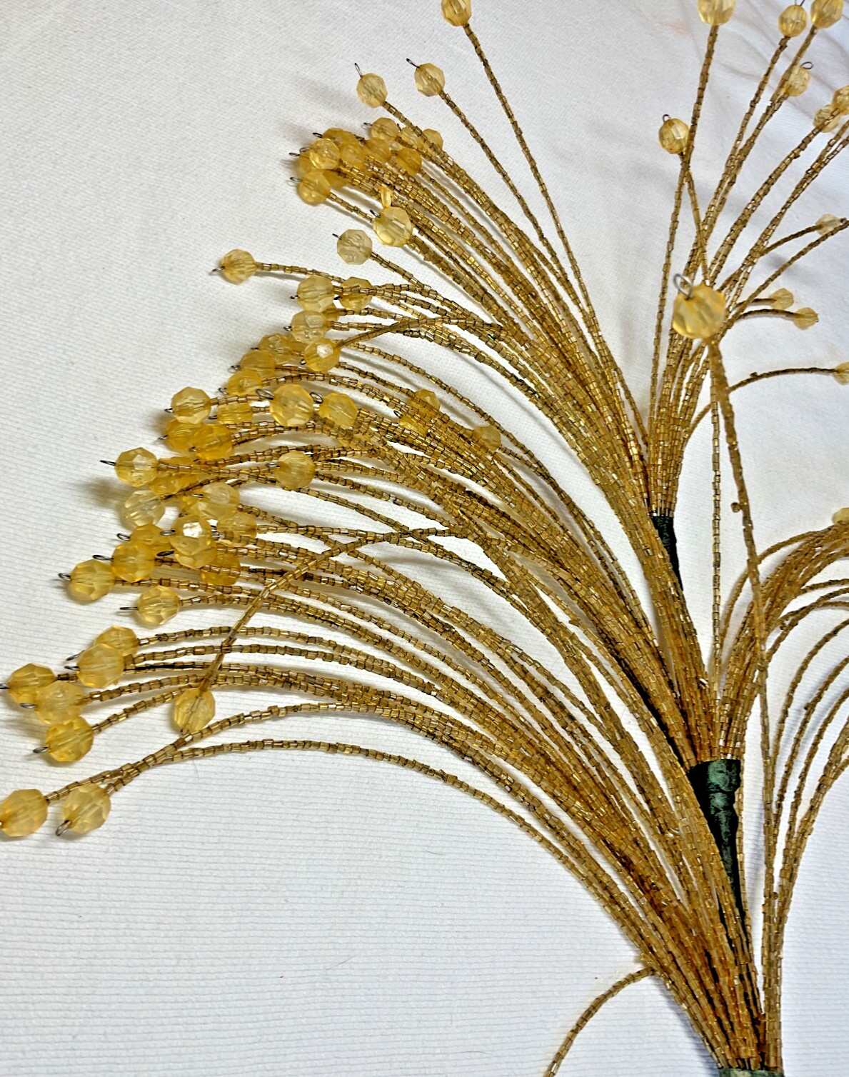 Floral Picks Spray Gold Beaded 3 Tiers Christmas Wedding, 24 inchES TALL EUC