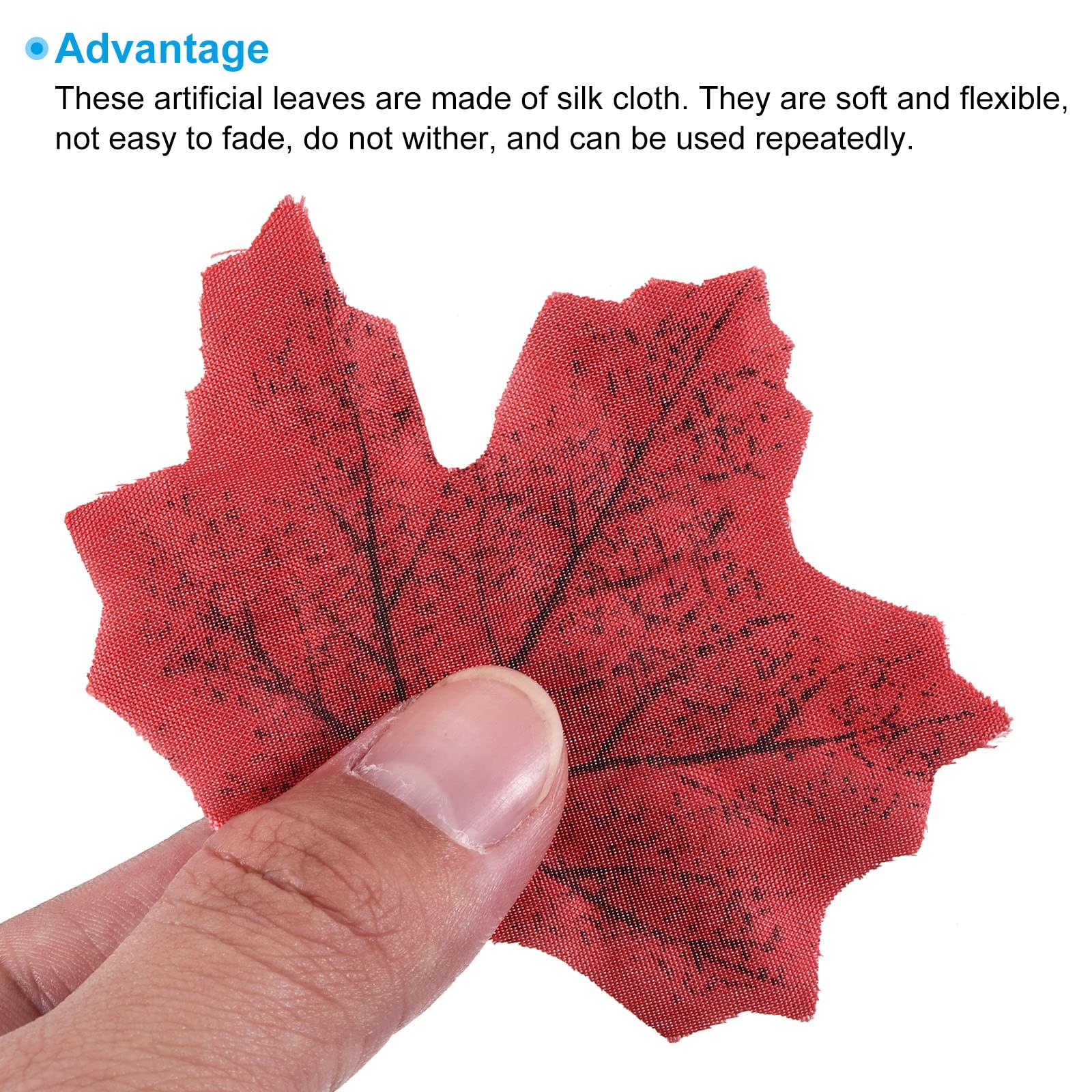 Artificial Leaves, 500 Pcs Fall Maple Autumn Fake Leaf for Wedding Party Than…