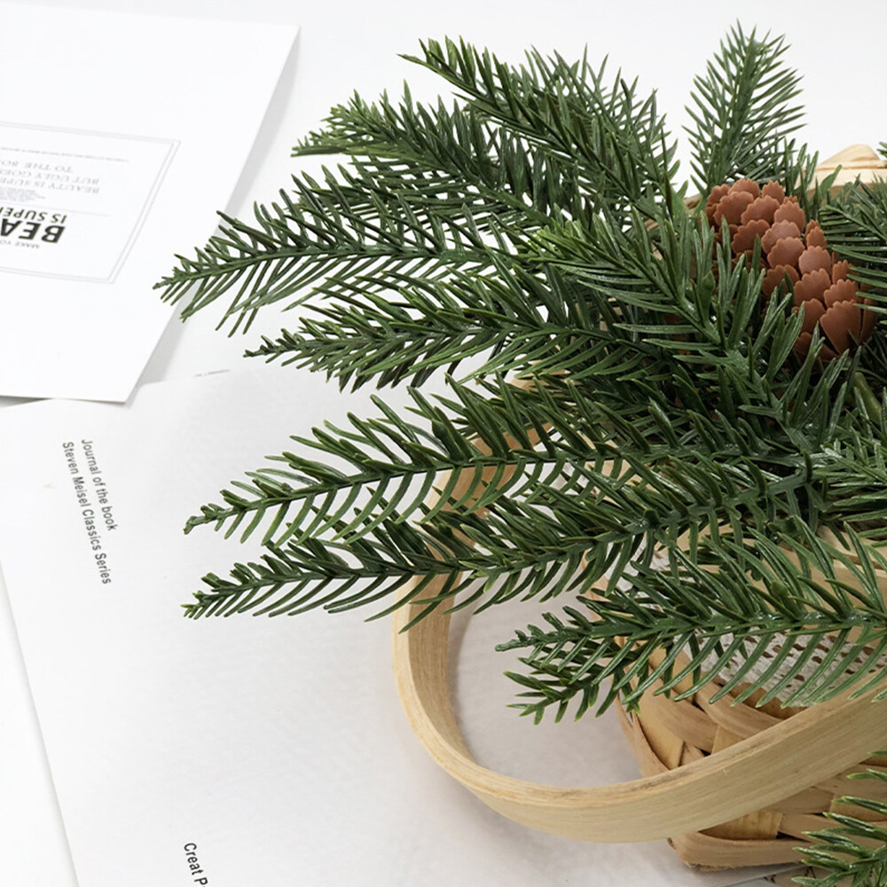 1Pc Fake Pine Branches Pine Needles 4 Type Thanksgiving Home Restaurant Decor