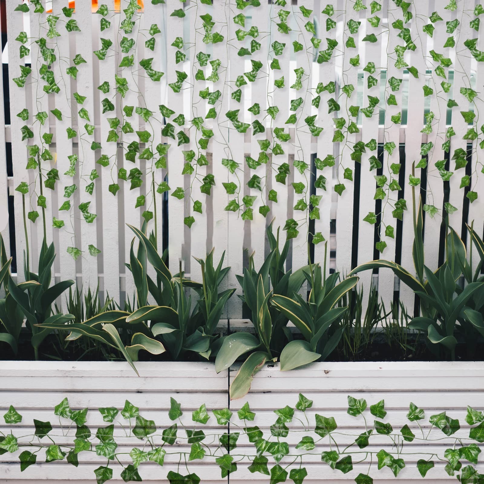 72PCS Artificial Ivy Vines – Aesthetic Greenery Garlands for Home, Bedroom, Wedd