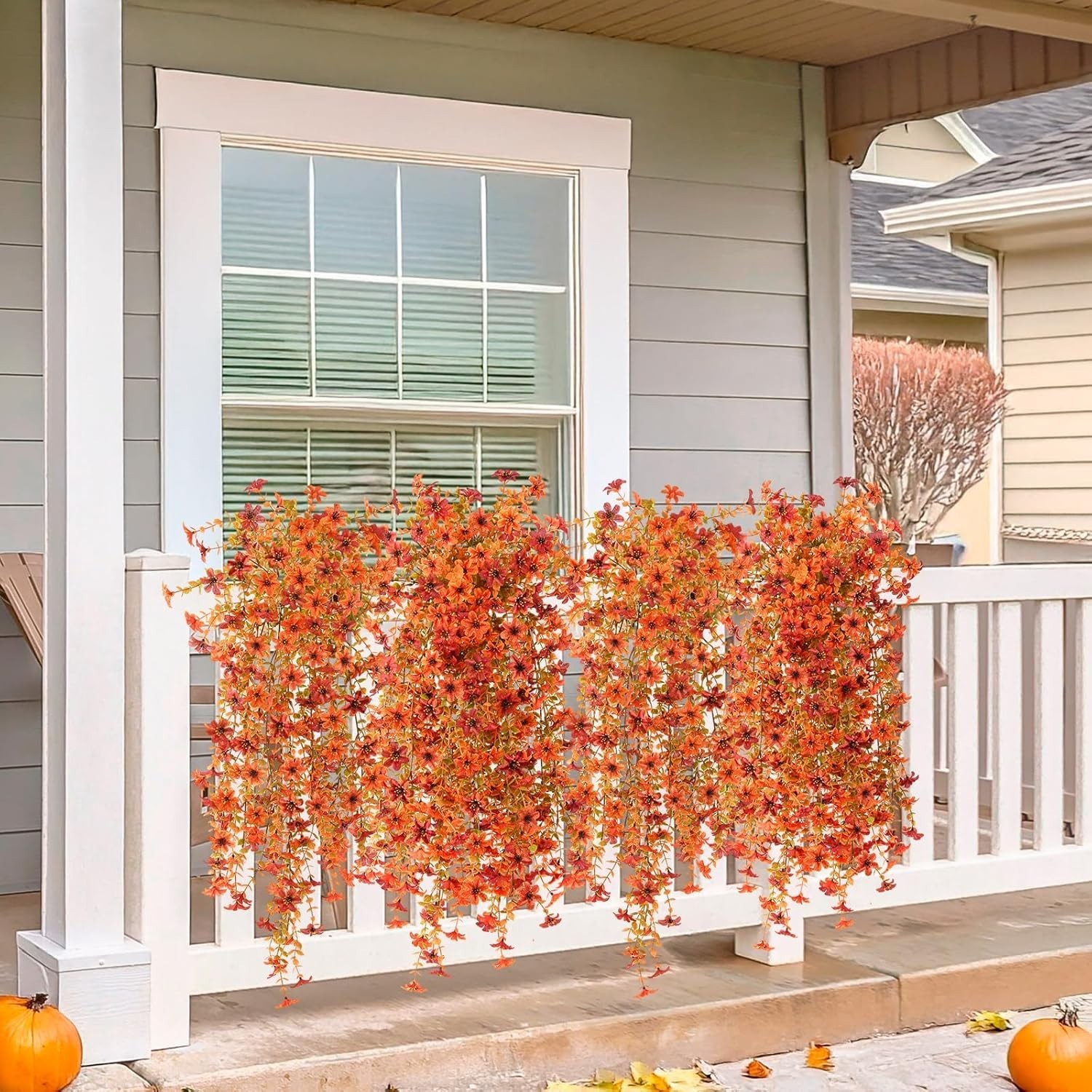 Lifelike Silk Fall Flowers with UV Protection – Perfect for Indoors & Outdoors