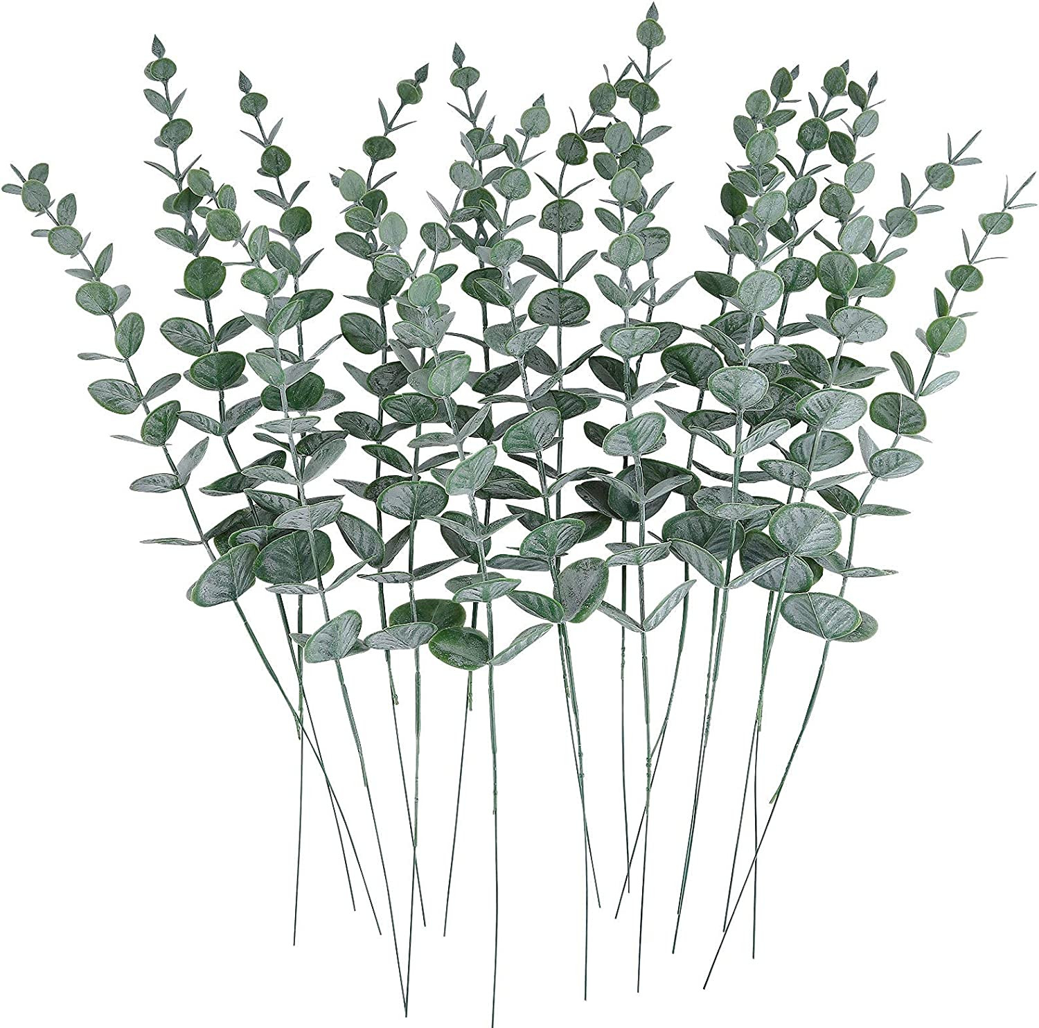 24 Pcs Artificial Eucalyptus Stem for Wedding Centerpiece Spring Farmhouse Decor