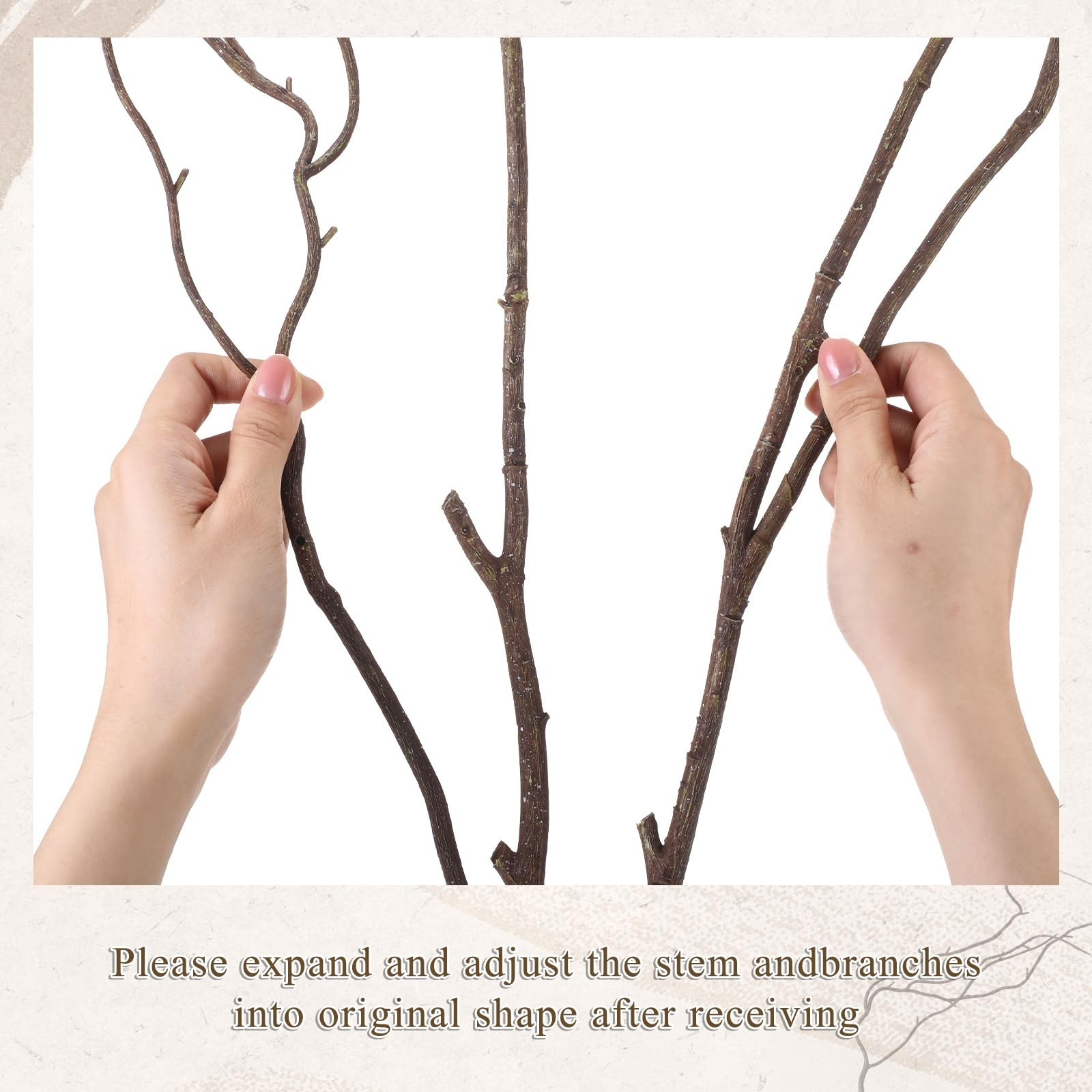 6 Pcs 47.2 Inch Lifelike Curly Willow Branches for Vases Artificial Decorativ…