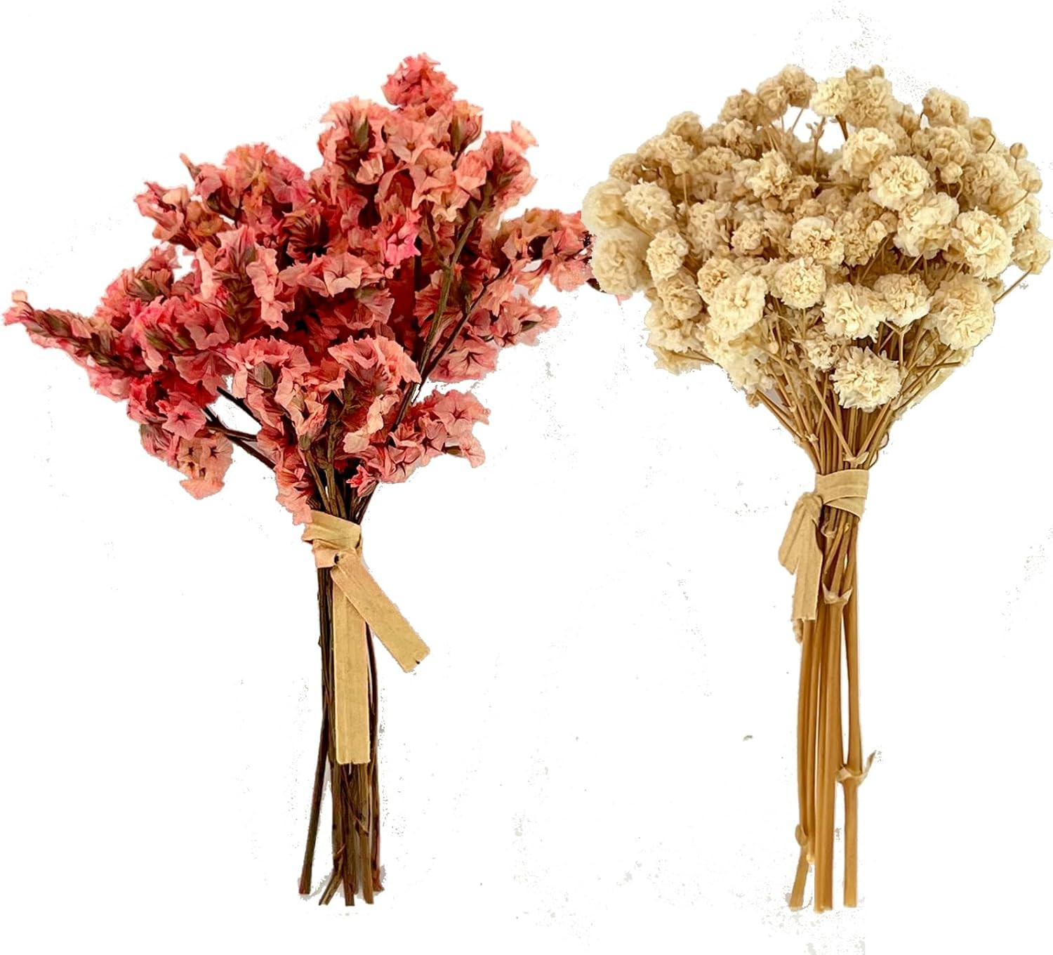 10Pcs Mini Dried Flowers Bouquet, Mixed Natural Dried Flowers Gypsophila Bouquet