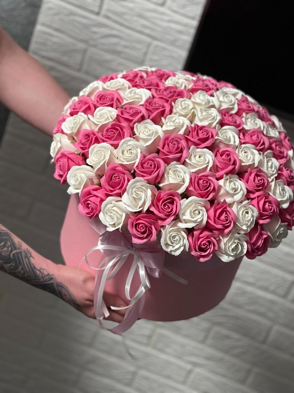 Decorative Soap Flowers – 101 Red Roses | Luxury Gift Bouquet