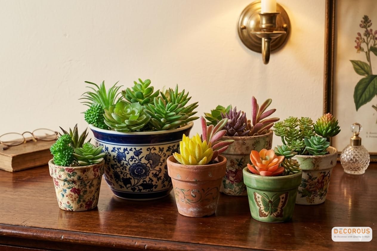 Artificial Succulent Plants 16 Pack Mini Faux Succulents Small Unpotted Fa…