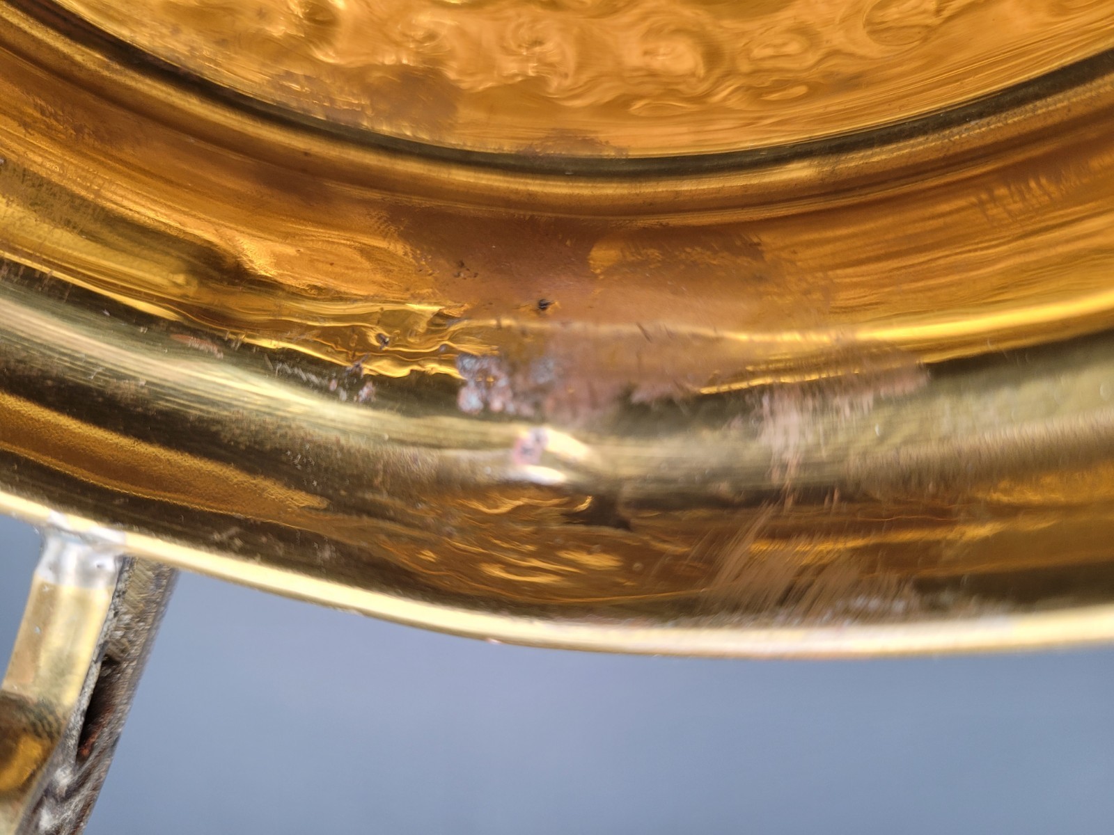 Lacquered Solid Brass Compote Bowl