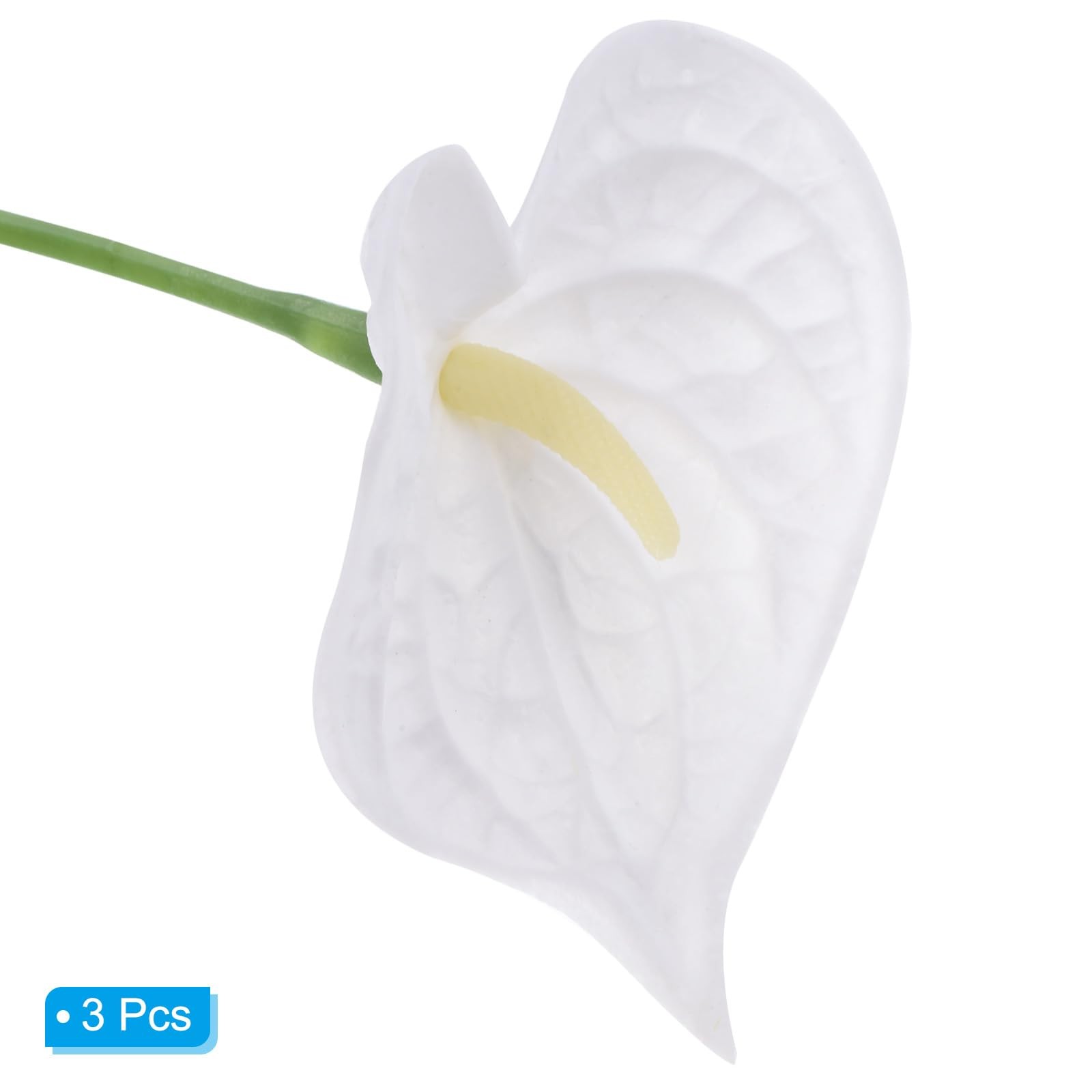 13″ Artificial Anthurium Lily Flowers, 3 Pack Permanent Flower Floral Arrange…
