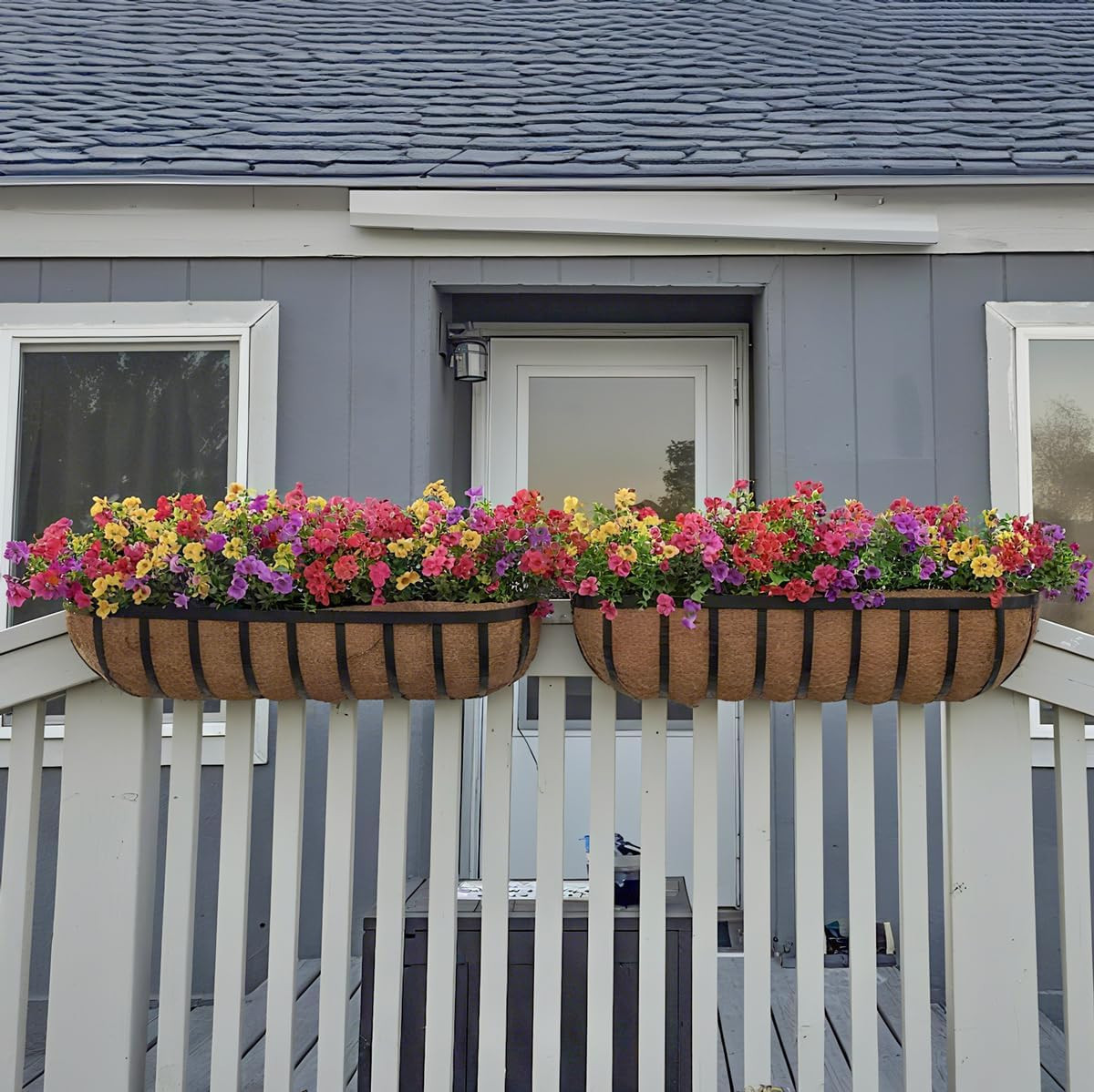 Artificial Flowers for Indoor & Outdoor Decoration – 6 Bundles Faux Daisies with