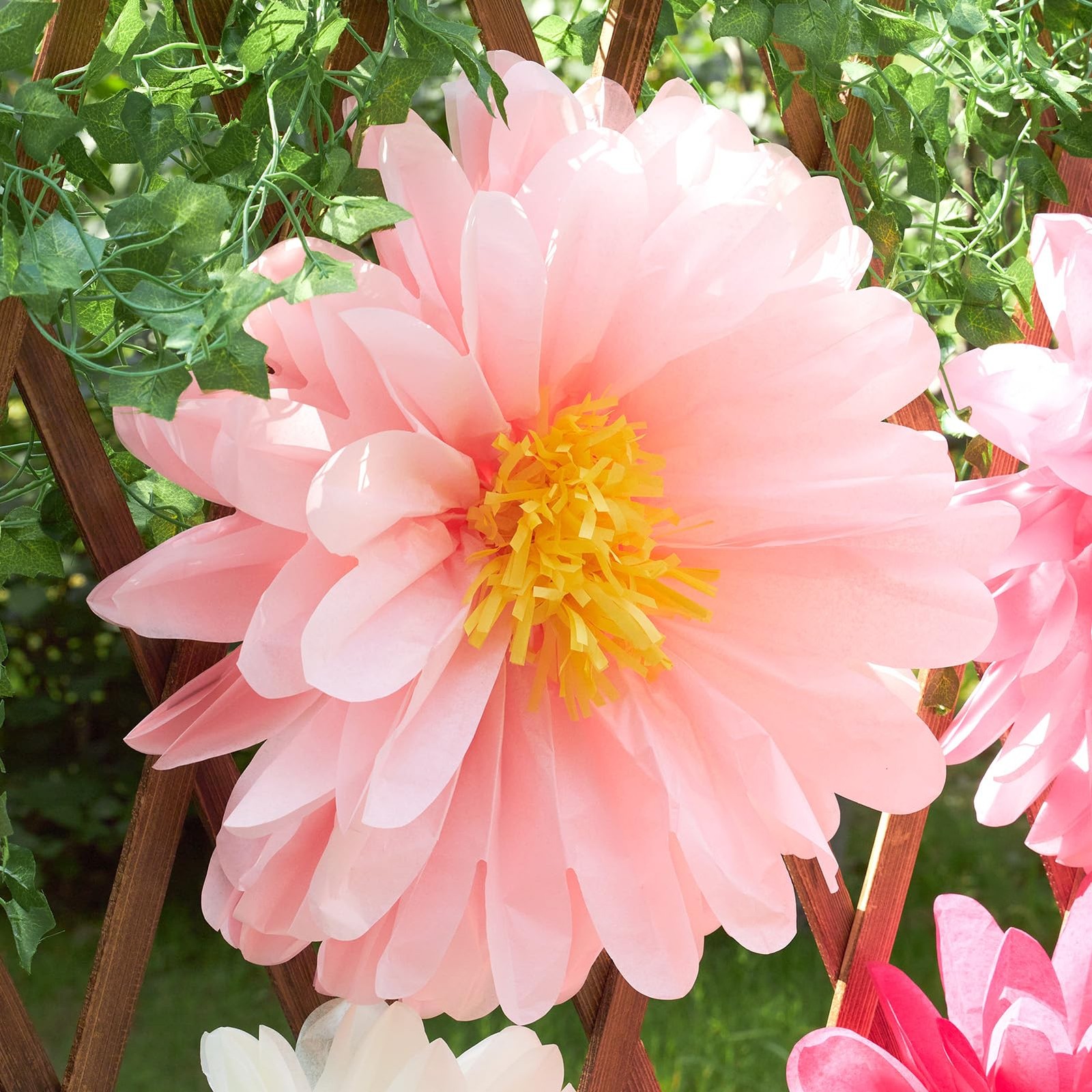 Pink Flowers 6 Pcs, 10 Pcs 20 Inch Large Flowers for Pink Party Decorations, …
