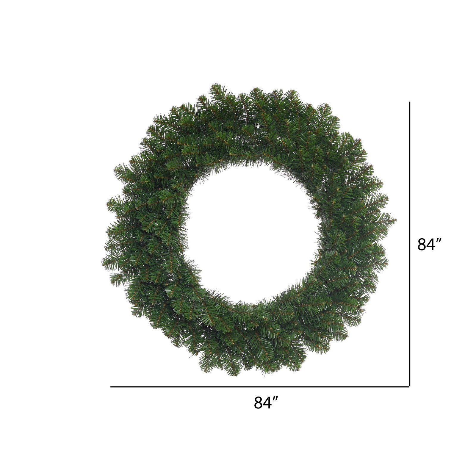 Vickerman 60″ Grand Teton Artificial Christmas Wreath with LED Lights in Green