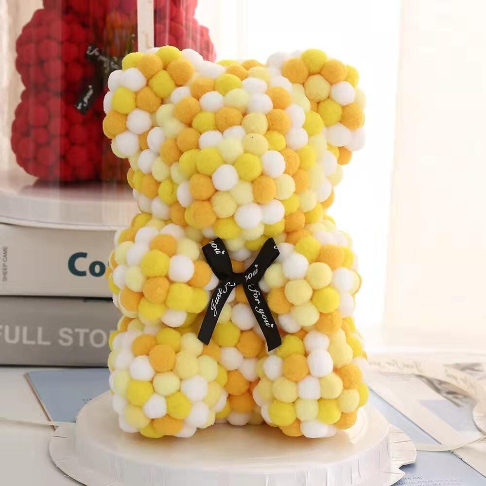 Rose bear & cotton ball bears velvet premium quality multicolored and single   