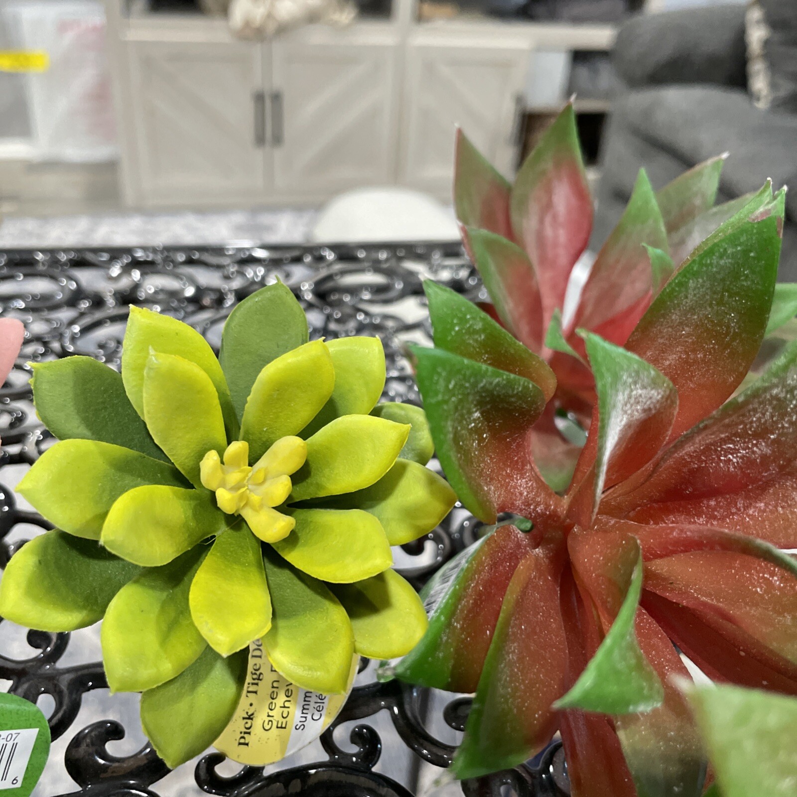 Mixed Lot Of 7 Artificial succulent faux Plant picks|NEW| NWT