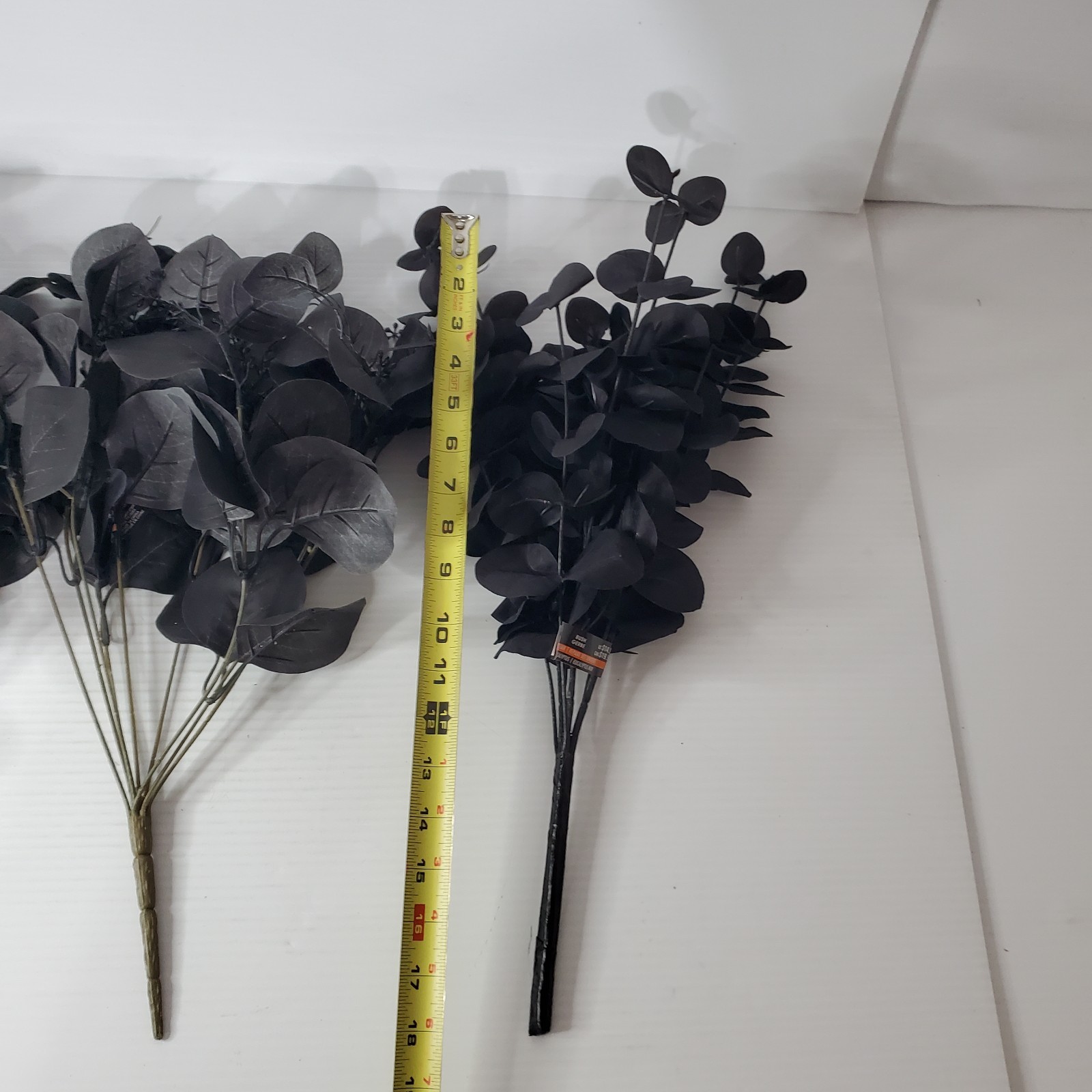 Ashland Halloween Gothic Black Eucalyptus Bush Lot Set Of 3 Witches Lair