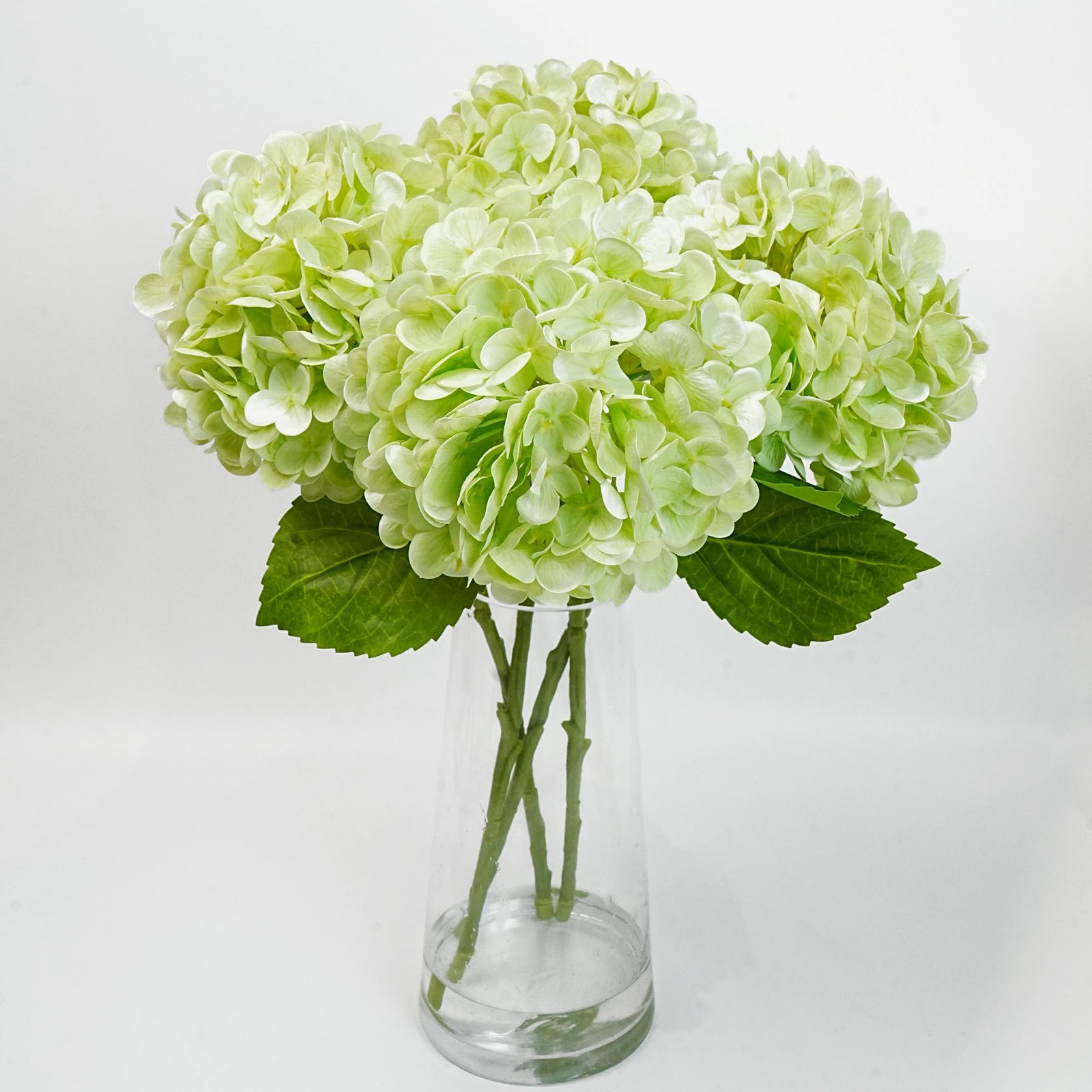 4 Pcs Fake Hydrangeas, 20” Tall Large Bloom Latex Hydrangea Real Touch Faux …