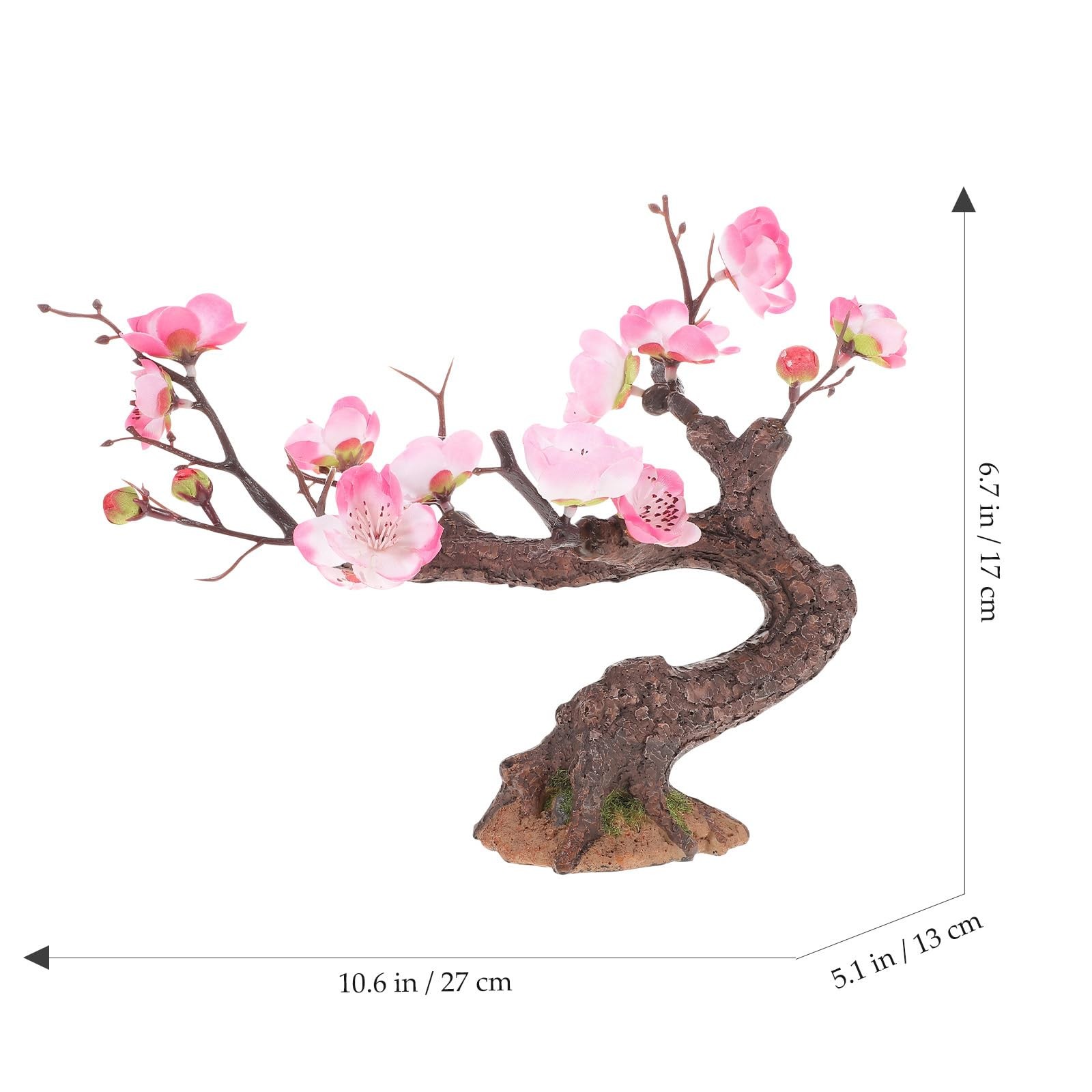 Mini Plum Tree Decoration 10.62 Inch Artificial Small Tree Ornament for Home …