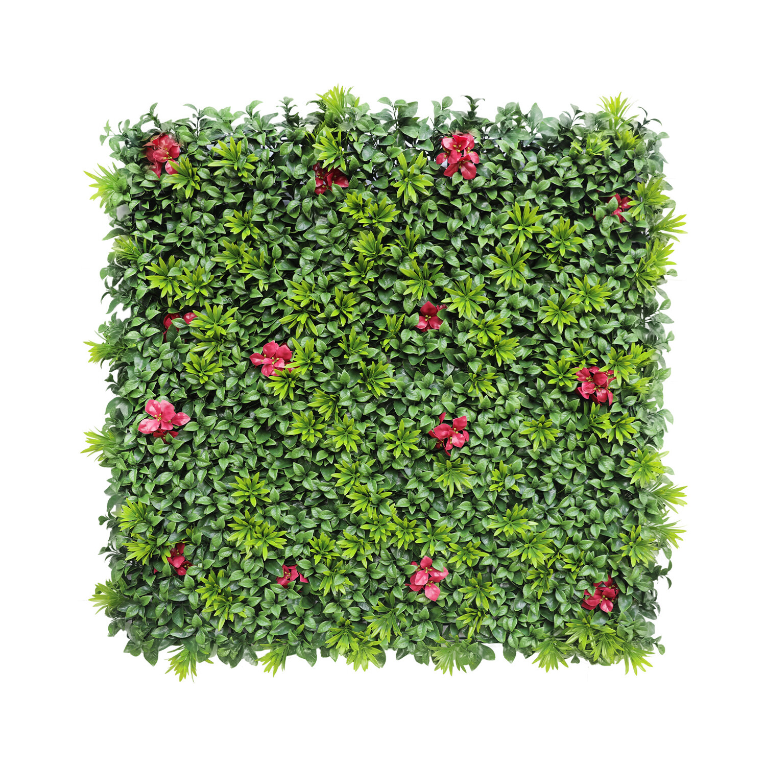 40 Inch 3D Artificial Boxwood Wall Hedge Mat Panels Outdoor Grass Fence Style#1