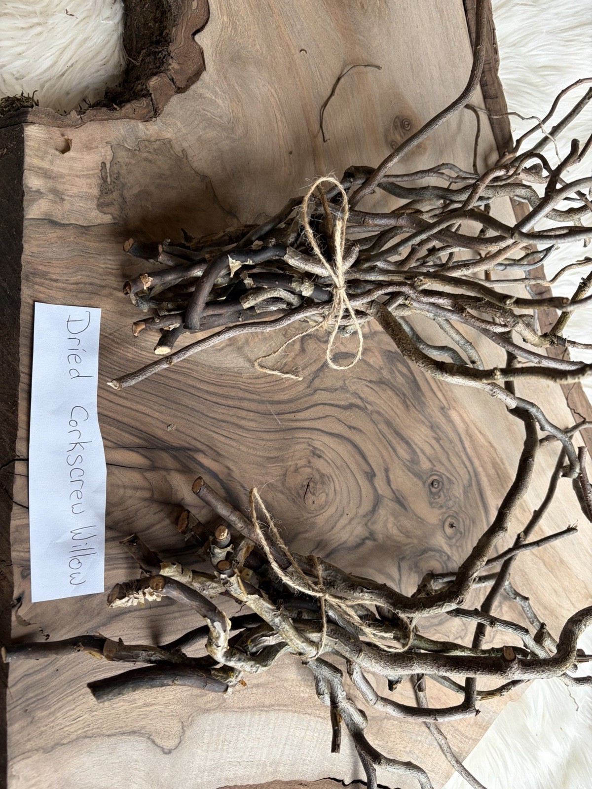 Dried Corkscrew Willow Branches for Home Decor