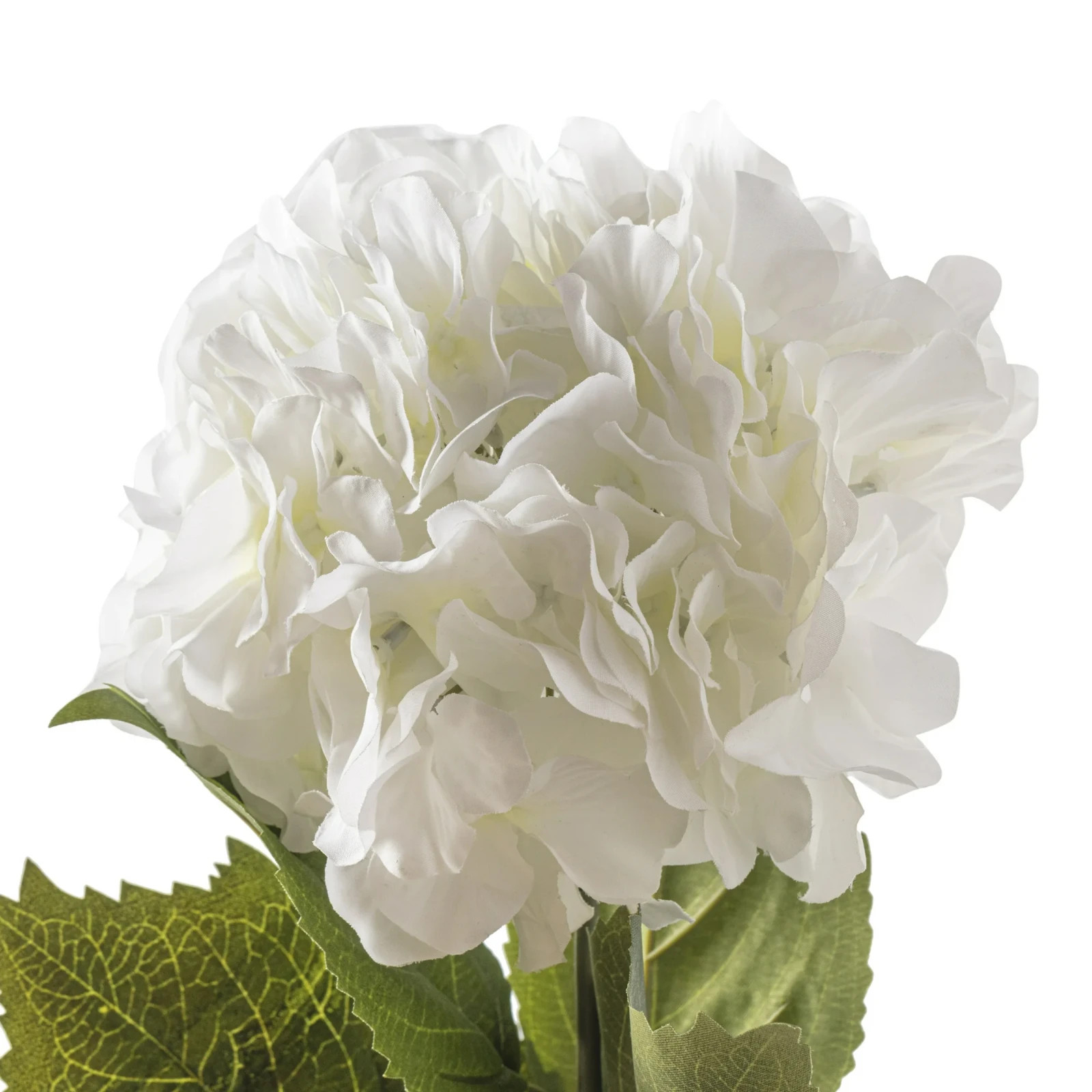 28″ White Iridescent Hydrangea Silk Flower Stem by Ashland