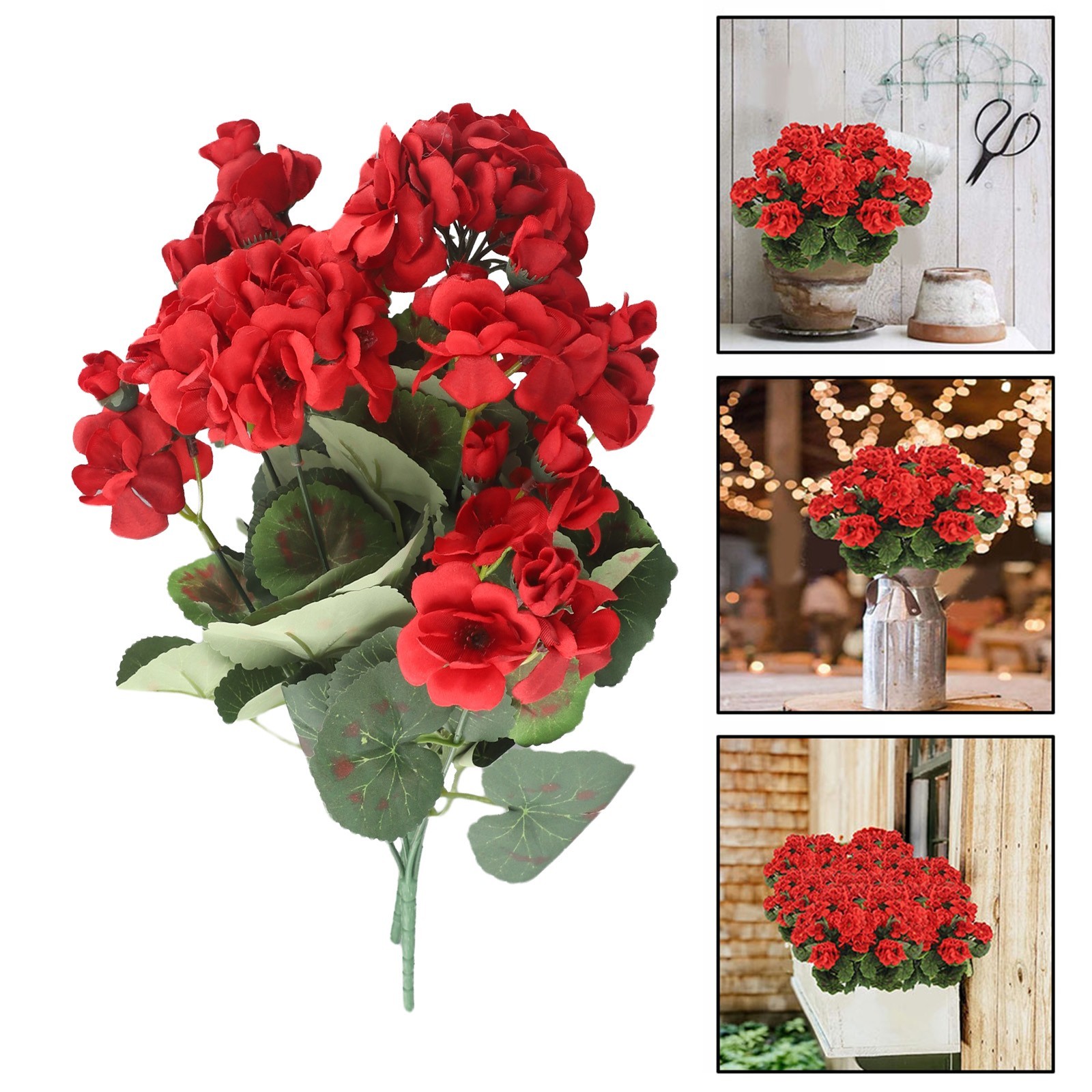 Easy to Style and Low Maintenance Artificial Geraniums for Beautiful Decor