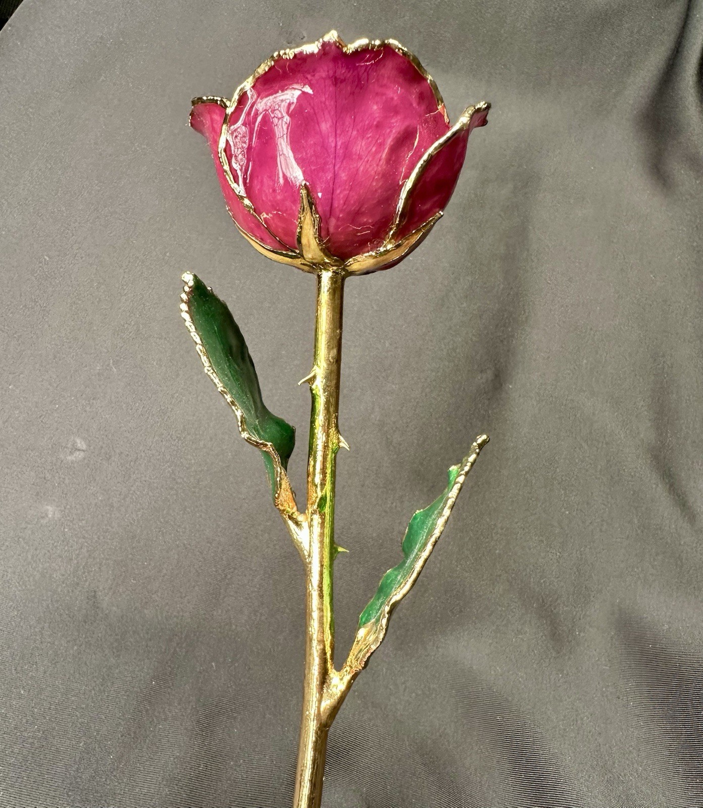 The Forever Rose 11” Real Rose Dipped in 24K Gold Valentines Day Gift – Lot Of 3
