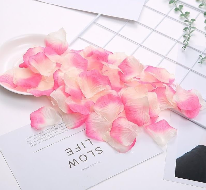 3000PCS Pink, White, Yellow Rose Petals, Wedding, Party, Table Confetti