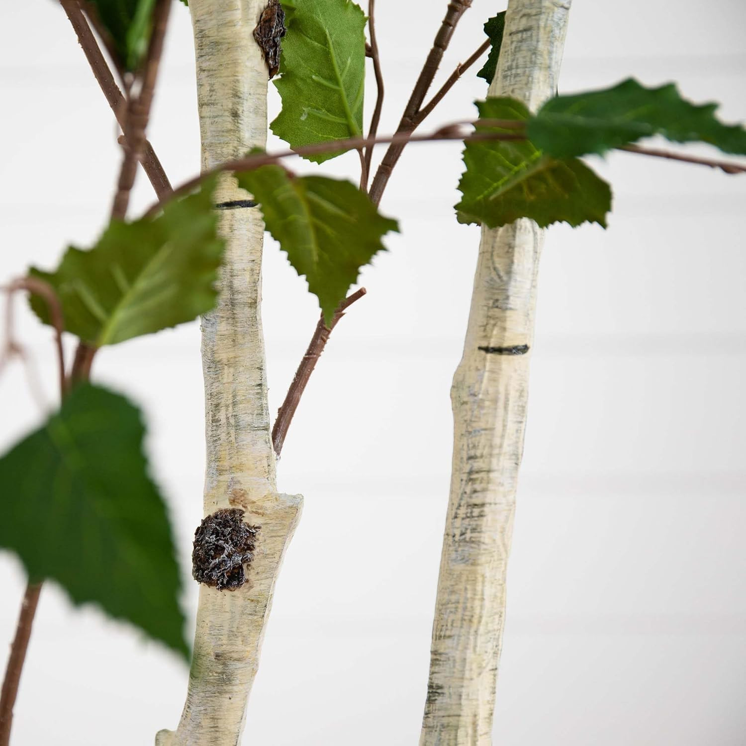 7Ft. Realistic Artificial Birch Tree with Touch-Feel Leaves for Home Decor