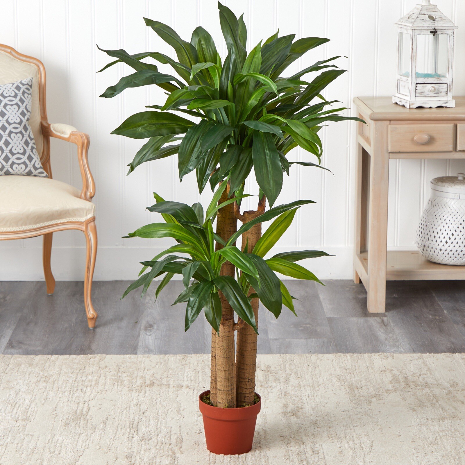 4′ Triple Corn Stalk Dracaena Artificial Tree (Real Touch) Home Deco Retail $127