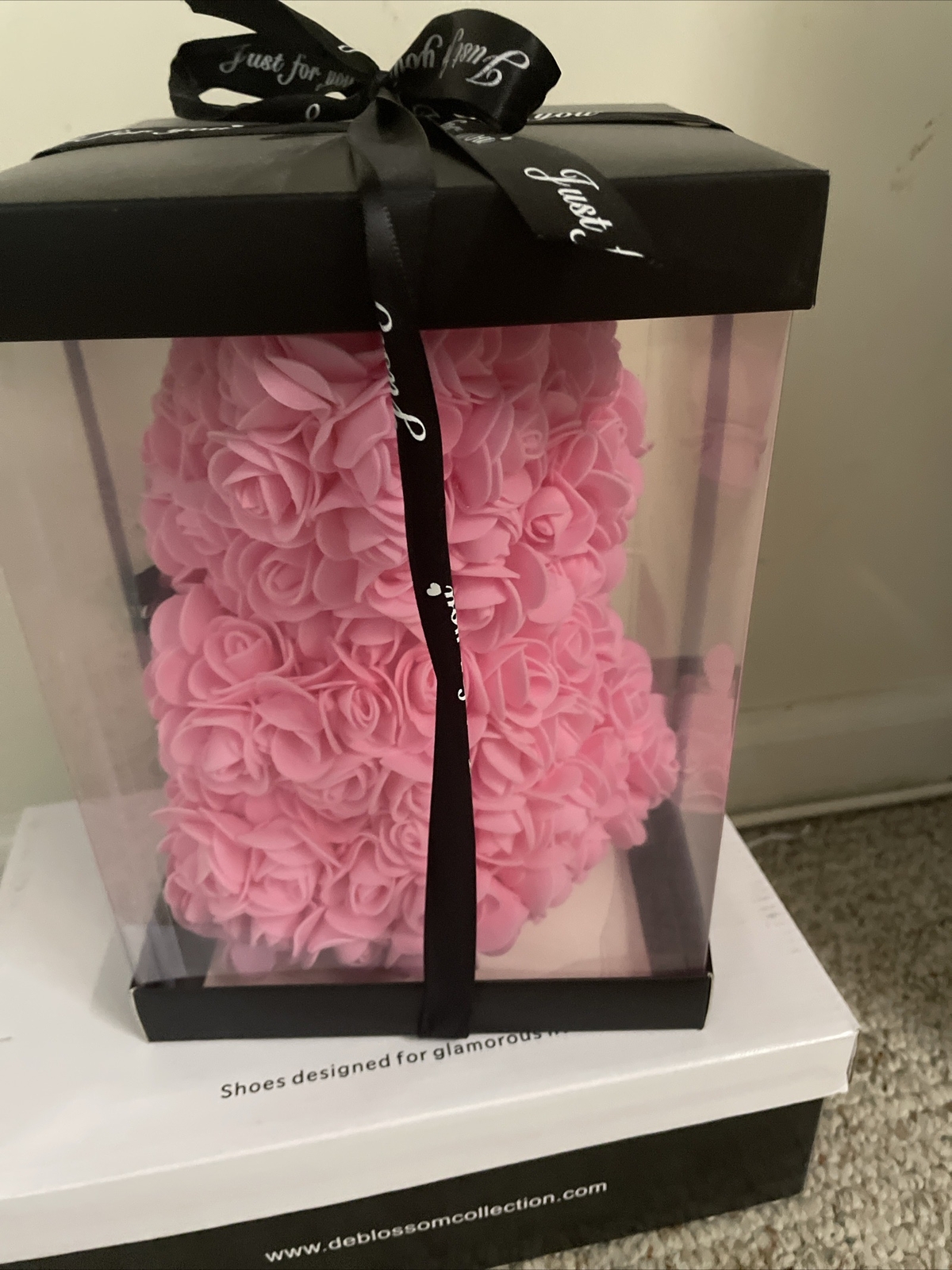 EE Rose Bear Flower Bear with Box Rose Teddy Bear Gifts for Her Mom Mother
