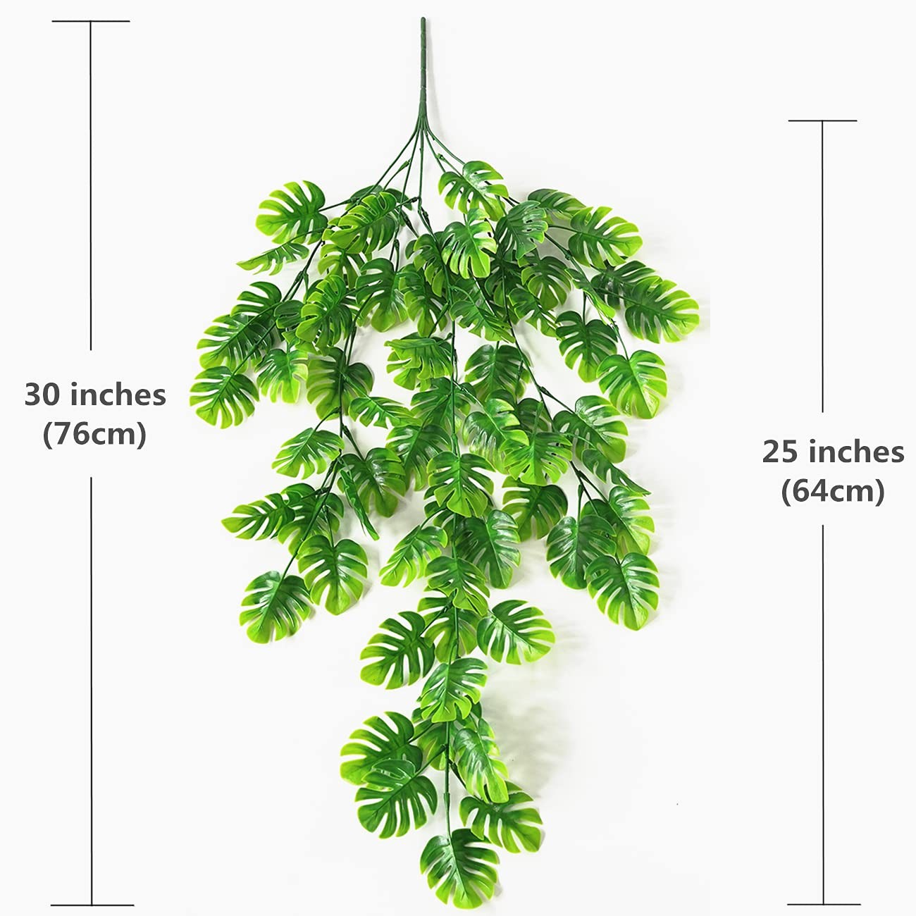 LOVENIMEN Artificial Hanging Vines 4 Pack Fake Monstera Leafs Vine Ivy Jungle…
