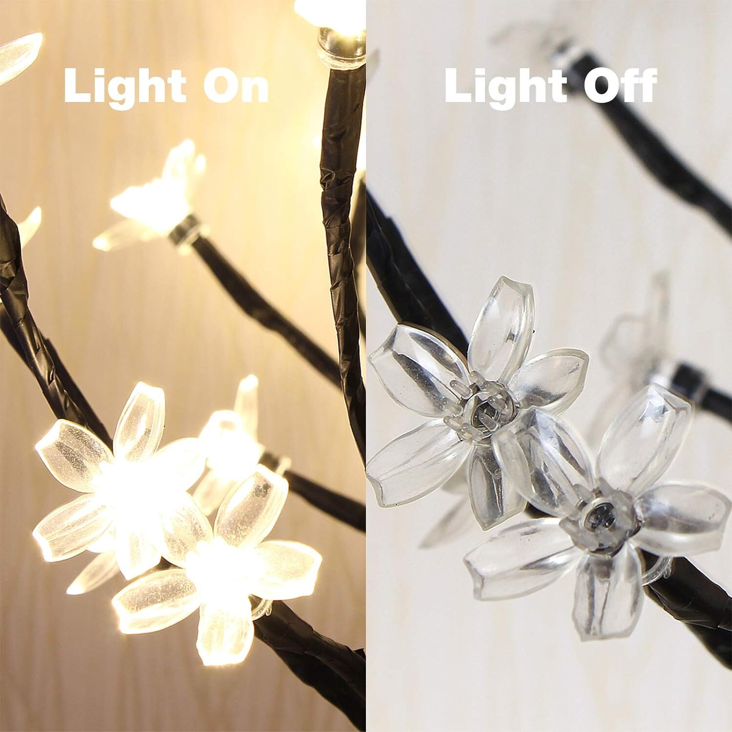Cherry Blossom Tree Lamp 17″ 40 LED Lights USB Operated Party, Wedding Décor