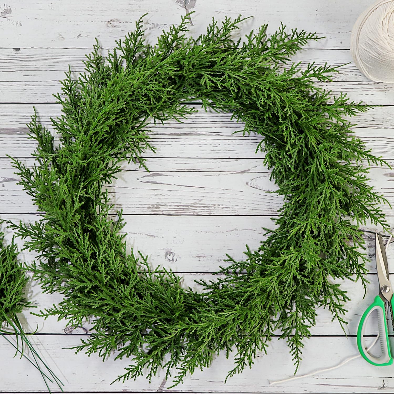 24PCS Artificial Pine Needles Branches Real Touch Greenery Stems Cedar Pine S…
