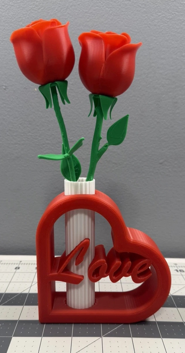 Artificial Rose Flowers Fake 3d Printed Roses Flower Bouquet Valentines Day