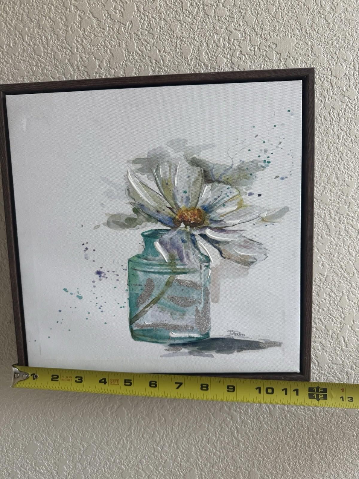Pair of ‘Fresh Little Flower’ Wall Decor Canvases