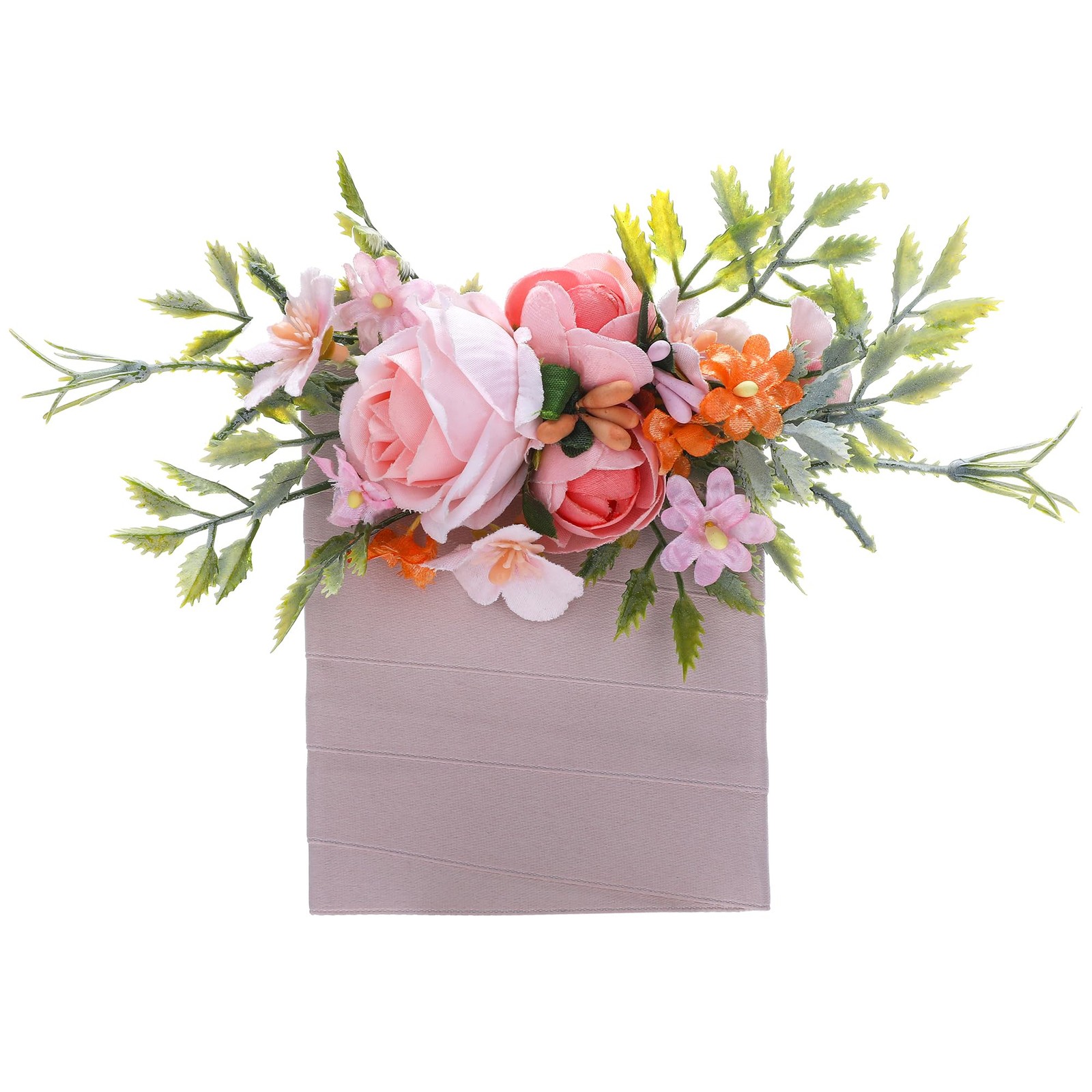 Pink Pocket Boutonniere Men Wedding Rustic Corsage Groom Prom Suit Accessory