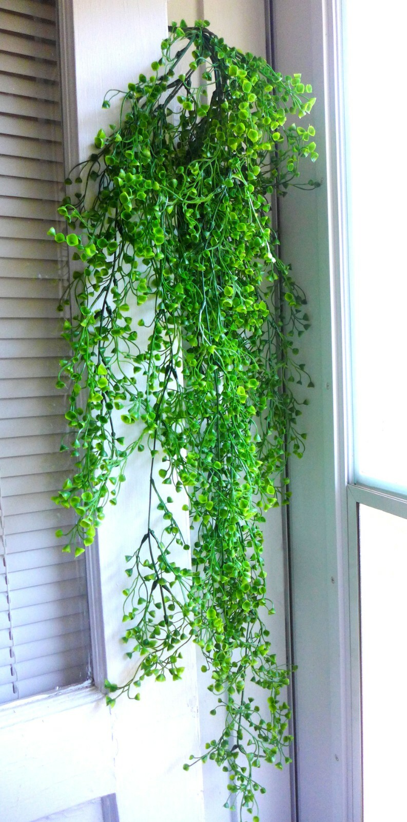 15 stems Green Plastic Admiralty Cane Rattan Artificial Plant Hanging (V9)