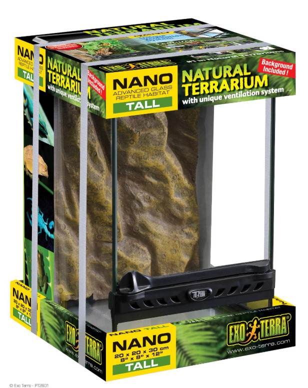 Exo Terra Glass Terrarium (8x8x12) Nano US Stock No Import Fees