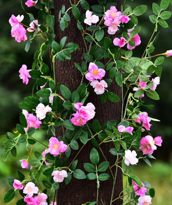 150x46cm Landscaping Decor Simulation Bark Fake Plant Wall Silicone Material