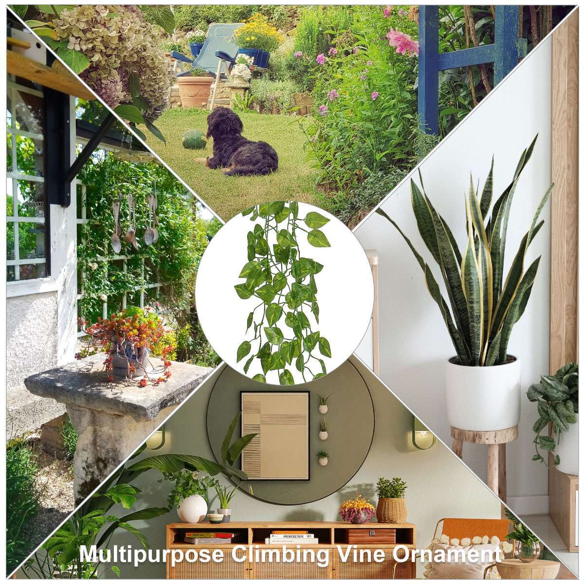Fake Hanging Plant Artificial Hanging Plant Pothos Vines Hanging Plant HomeDecor