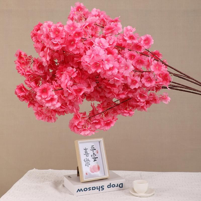 2PCS Artificial Cherry Blossom Branch Wedding Arch Decoration Indoor Flowers