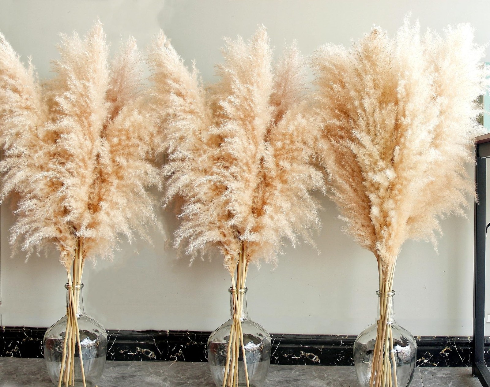 40″ Tall Pampas Grass â€“ 16 Stems Natural Pompas Grass for Wedding, Party, F…