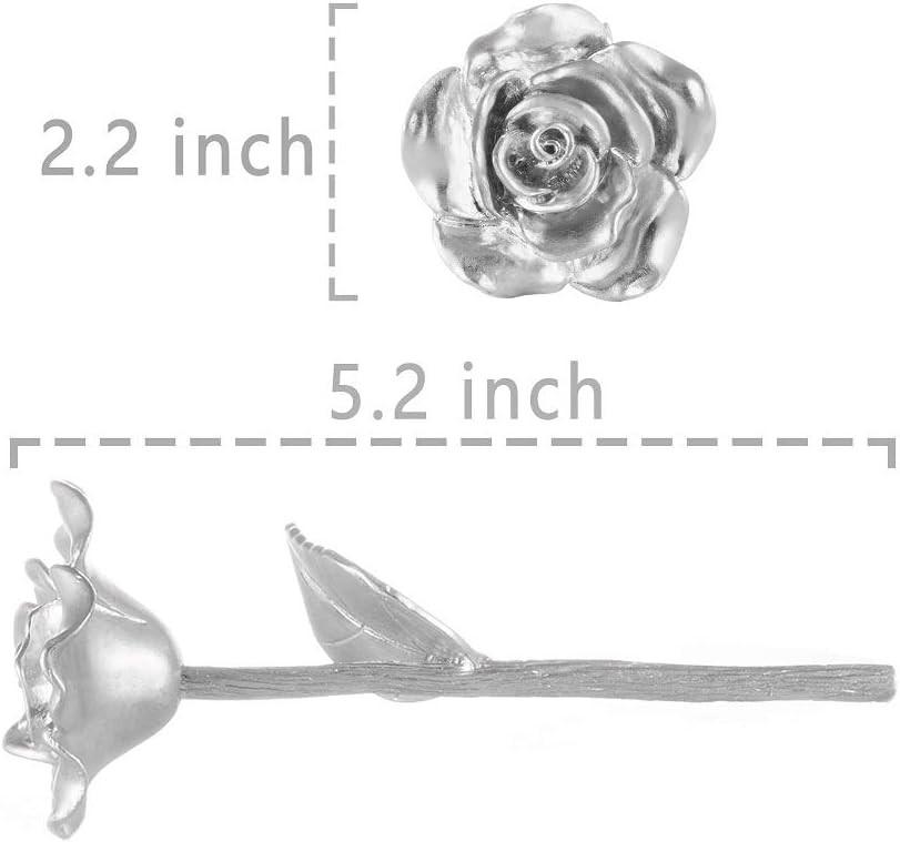 Tin Rose 10th Anniversary for Her Gift – Tin Gift 10 Wedding Anniversary for…