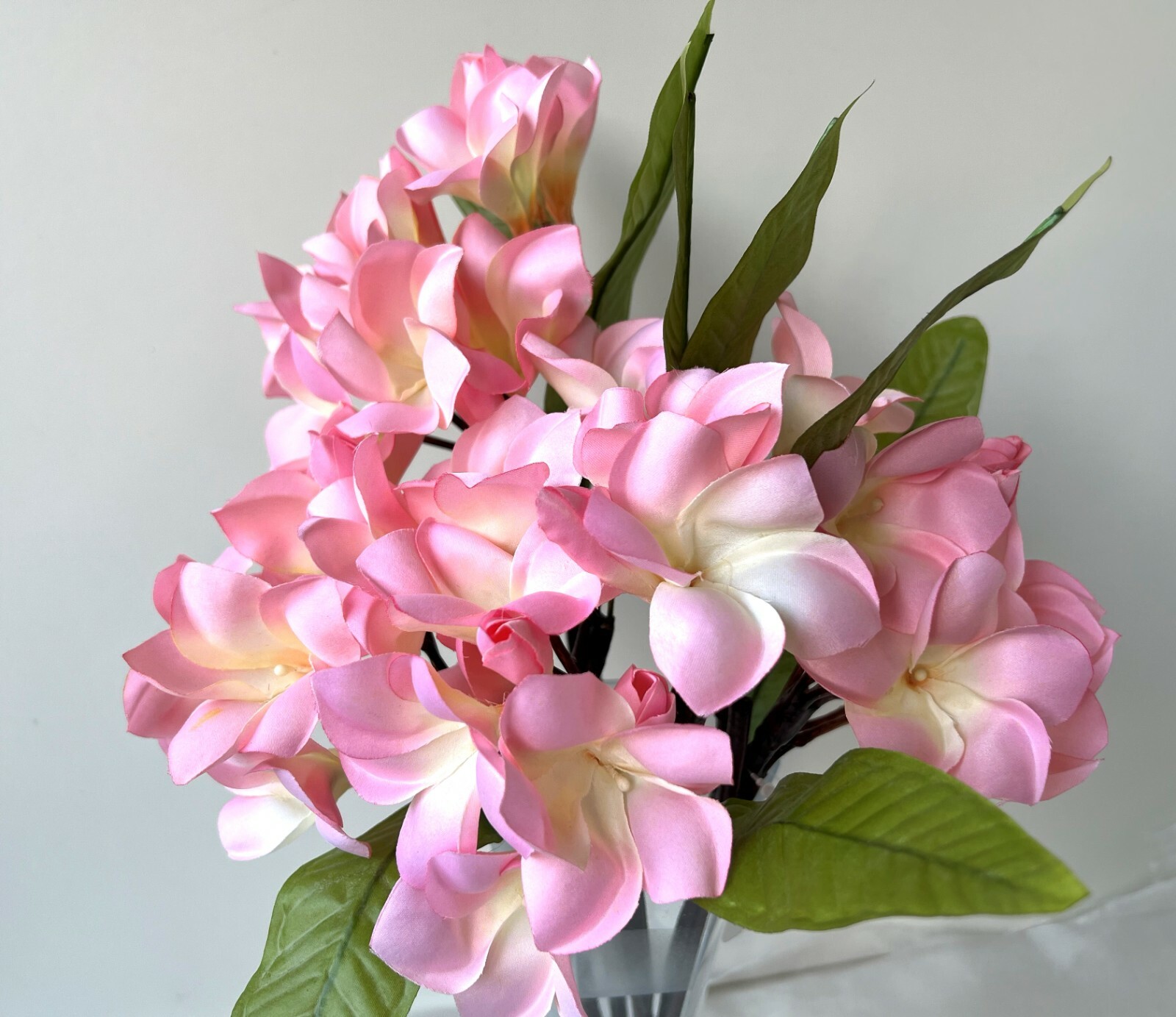 Artificial Frangipani Stem Pink Tropical Frangipanies DIY Arrangement flowers